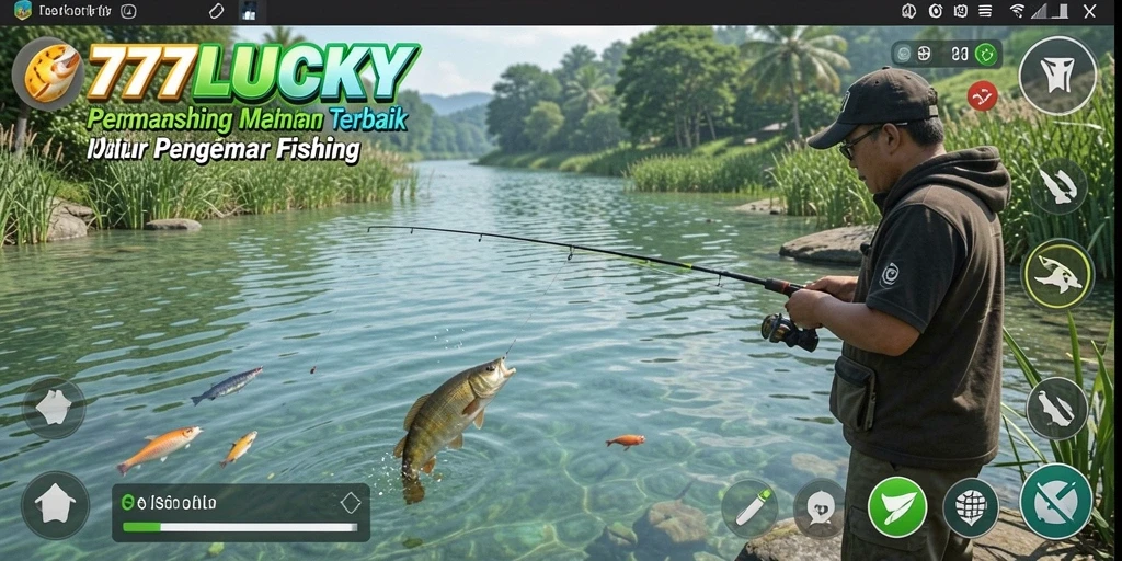 Screenshot utama 777LUCKY menampilkan pengalaman memancing yang realistis.