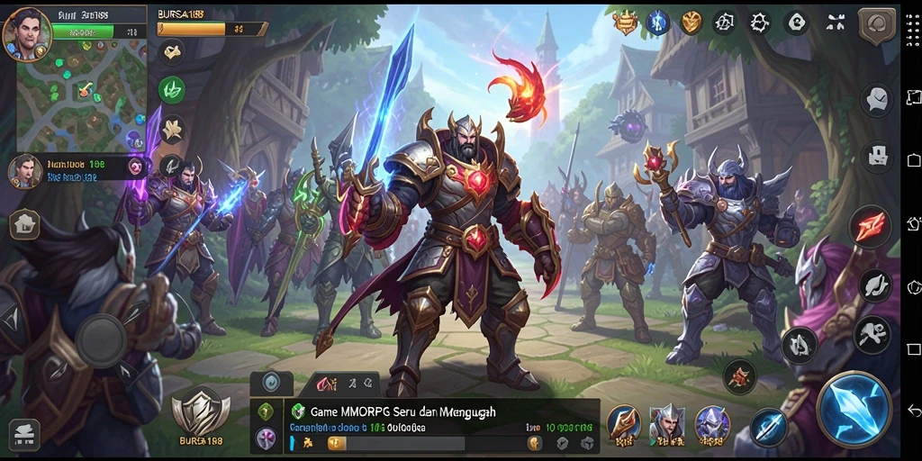 Tampilan gameplay BURSA188 yang menyenangkan dalam dunia MMORPG.