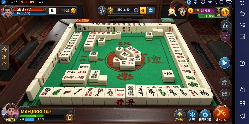 Tangkap layar menunjukkan gameplay Mahjong yang mendebarkan.