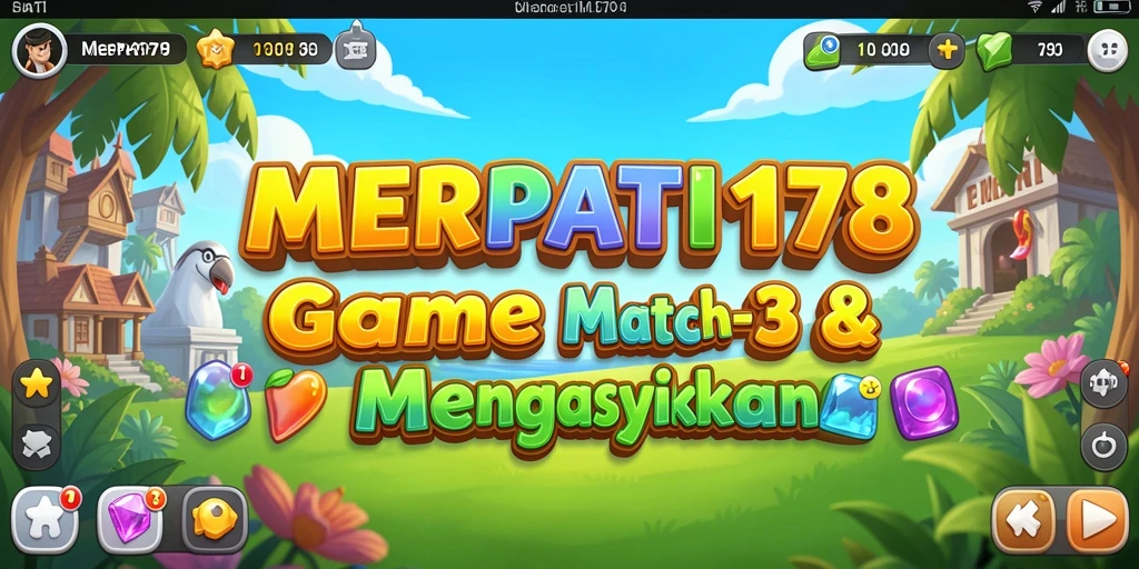 Tampilan menarik gameplay Match-3 di MERPATI178.