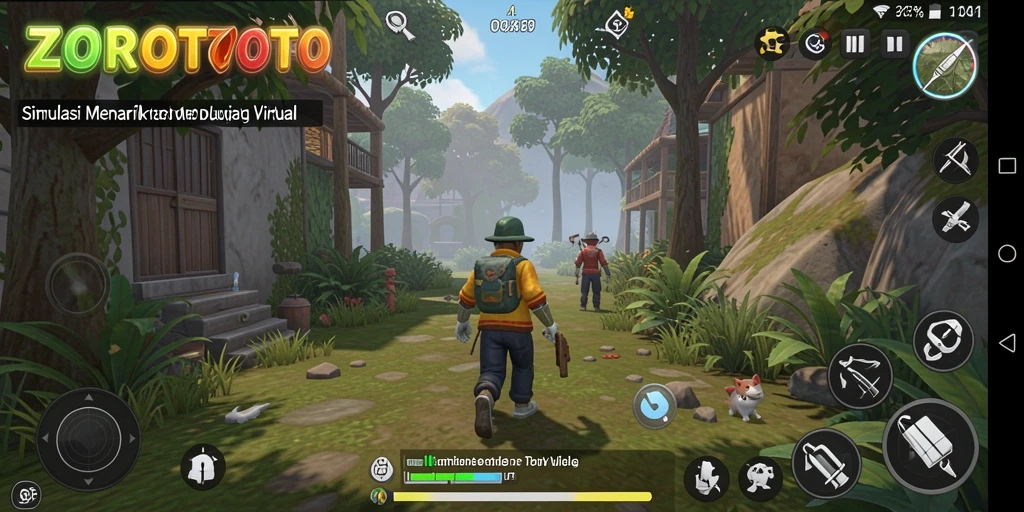 Tampilan gameplay ZOROTOTO yang menakjubkan dan interaktif.